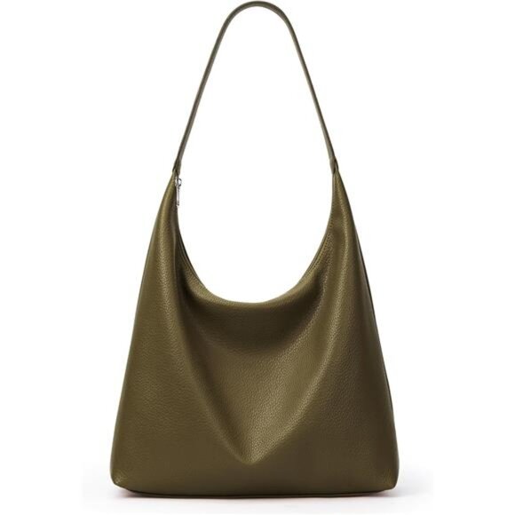 Handbags - Casual Tote Bag Vegan Leather Green